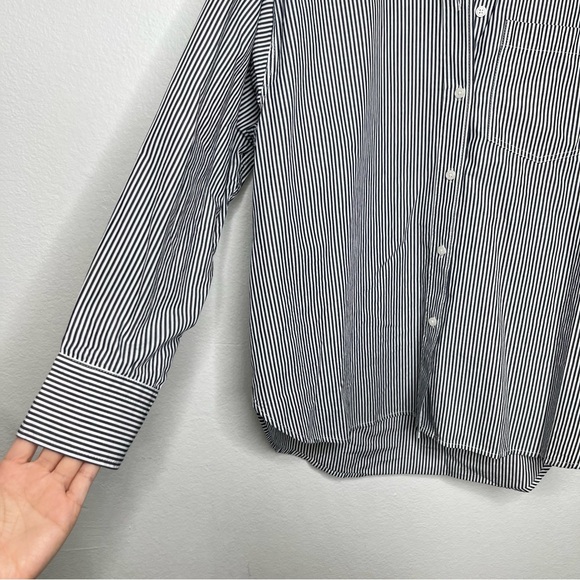 NEW J.Crew Etienne Oversized Womens Size XS Oxford Shirt Lightweight Striped - Picture 5 of 9